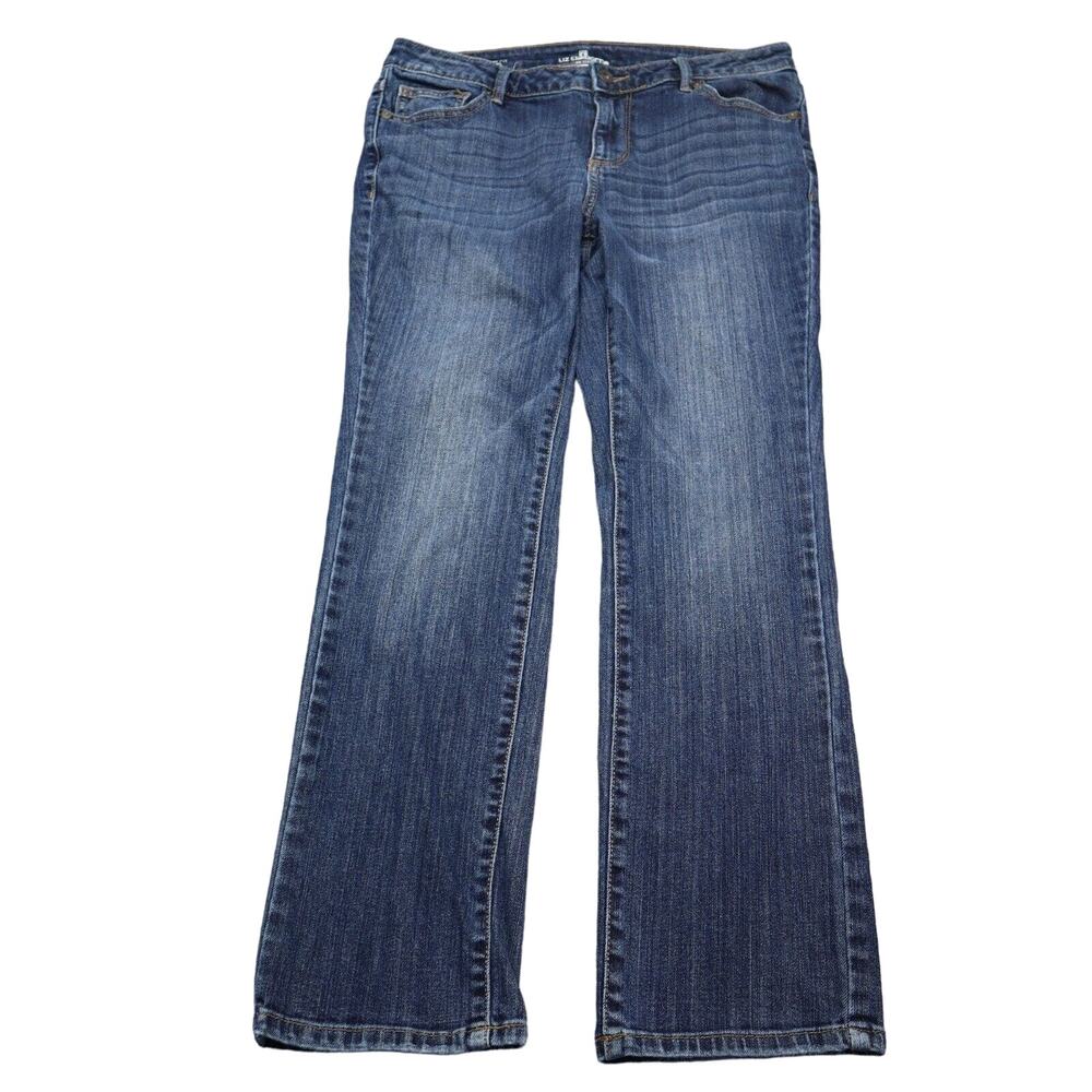 Liz Claiborne Pants Womens 8P Blue Petite Classic Fit Straight Leg Denim Jeans